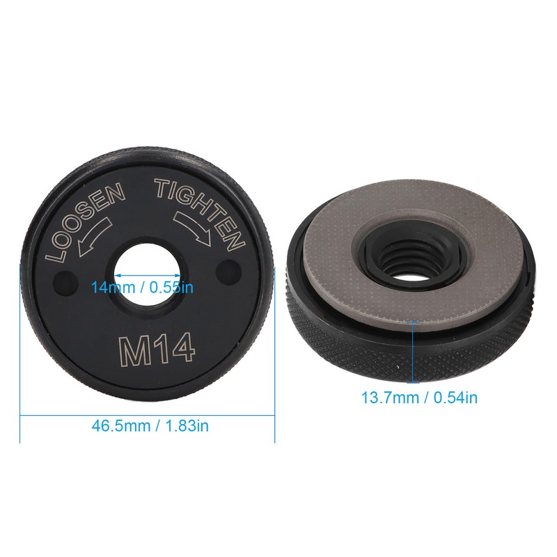 Angle Grinder Flange Nut Self Locking M14 45mm 40Cr Quick