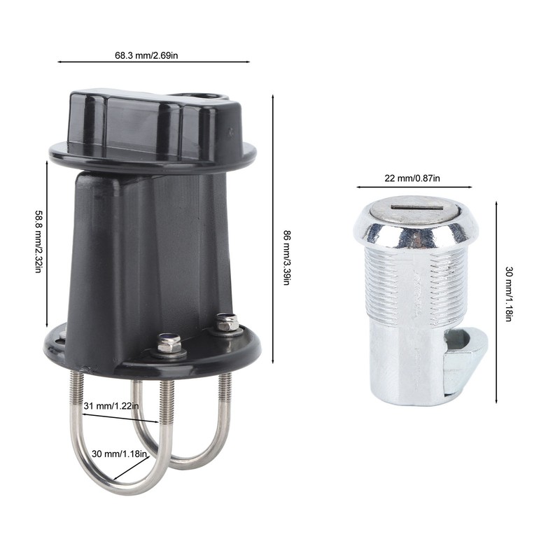 Fuel Oil Tank Bracket Lock Prevent Leakage Anti Theft Rustproof