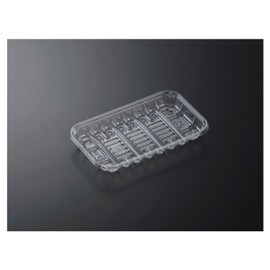 Central Chemical 382143 Disposable Shiitake Tray, 15-9 (O), 100 Pieces, Transparent, Approx. 0.8 x 3.6 x 6.0 inches (2 x 9.2 x 15.2 cm)