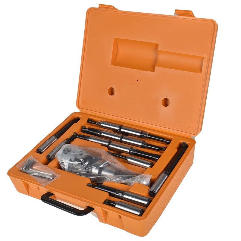 WFLNHB 12Pcs Set 3 Boring Head R8 Shank 3/4 Carbide
