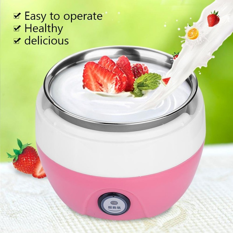 1L Stainless Steel Inner Container Digital Yogurt Machine, DIY Maker