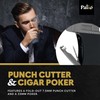 Palió Pro Scorpius Angled Black Single-Jet Refillable Butane Torch Lighter