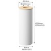 Yamazaki 5982 Bottle-Shaped Tissue Case, Large, Natural, Approx. W 3.6