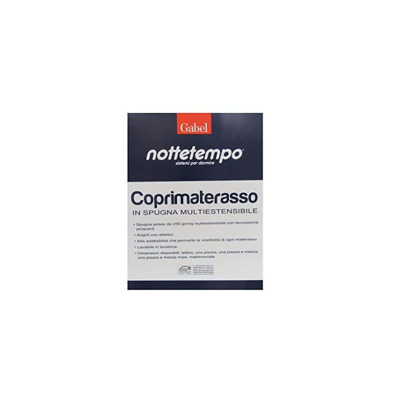 Gabel - Bianco Jersey and Cotton Mattress Protector 90 x