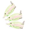 3Pcs Sequin Conversion Soft Artificial Simulation Snakehead Lure Bait Fishing