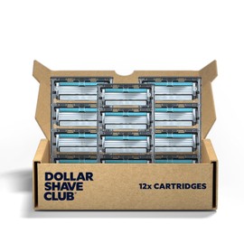 Dollar Shave Club Dollar Shave Club | 4 Blade Razor Refills (12 Pack) | Swift Rinse Blades for Longer and Thicker Hair