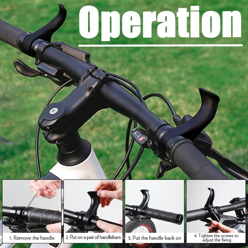 Bestgle 2 x bicycle handlebar ends, thumb grip, mountain bike