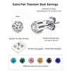 DJCIW 15pcs G23 Titanium Gold Ear Piercing Kit 4mm Ball,