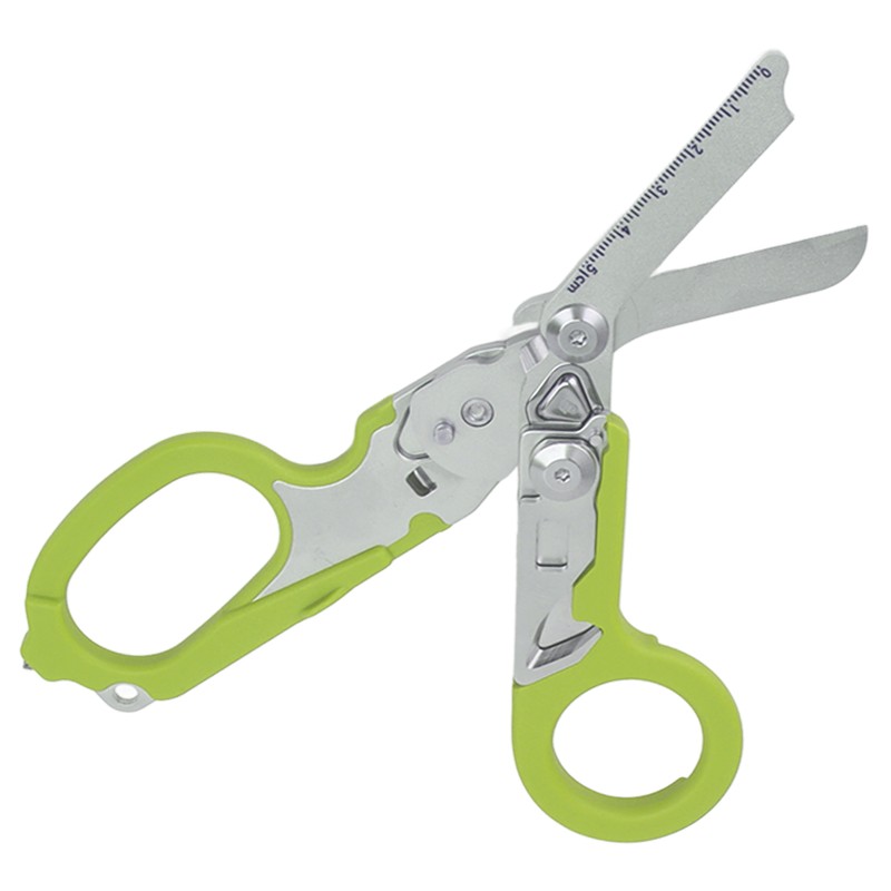 Emergency Response Shears Stainless Steel Multifunctional Foldable Scissors Pliers for