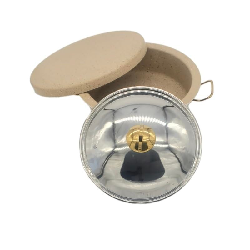 Maqluba (Makloubah) Aluminum Non-Stick Granit Coated Pot (34cm) طنجرة المقلوبه