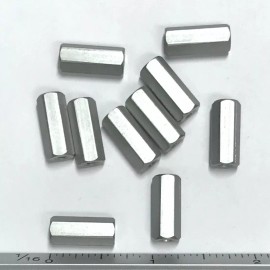 No Brand (PKG of 10) Standoff, 1/4" Hex, F-F, 4-40, 5/8" Length, Aluminum