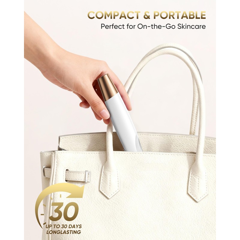 Sonic Dermaplane Razor for Women Face: Dermaplaning Tool with 8