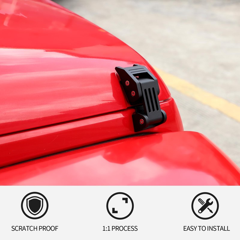RT-TCZ - Pestillo para capó Jeep Wrangler JK estilo C,