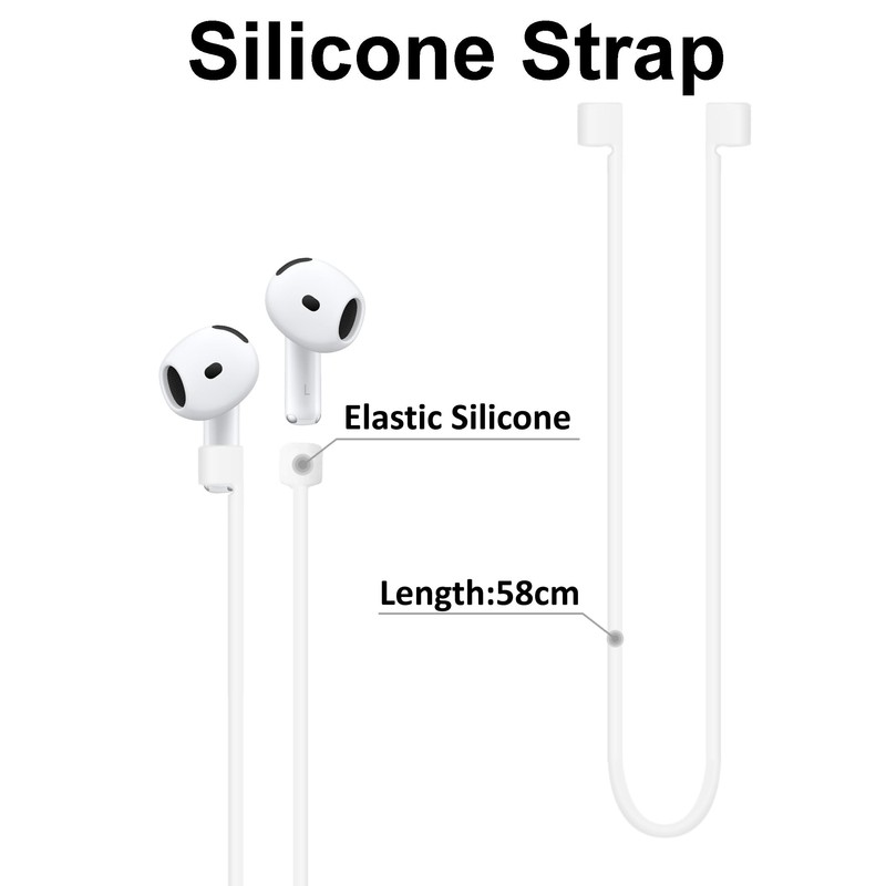 A-Focus Anti-Slip Set for AirPods 4 Silicone Adjustable Ear Hook