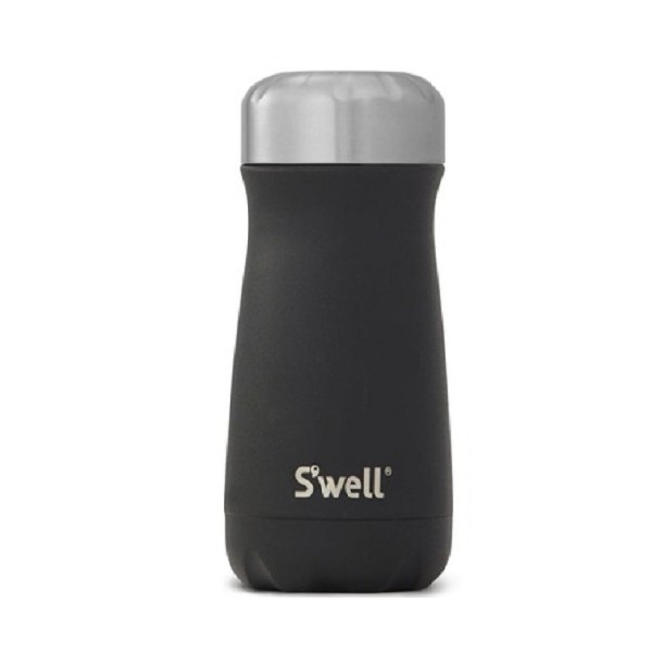 S'well Bottle Stone Collection Stainless Steel Traveler Onyx, 16 oz