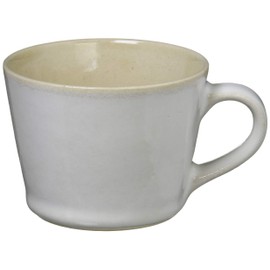 Tsukamoto KKC-5 Demitasuko Cup White 6.8 fl oz (200 ml) Mashiko Ware Coffee Cup Traditional Glaze Series Bran White Glaze