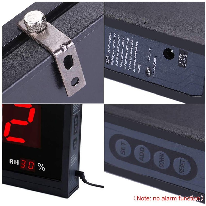 21.6 Inch Oversized LED Digital Wall Clock Large Display with