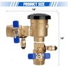 1" 720A Pressure Vacuum Breaker Assembly, Brass Backflow Preventer Valve