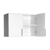 Prepac White Cabinet: Elite Wall Cabinet, WEW-3224 Garage Cabinet with