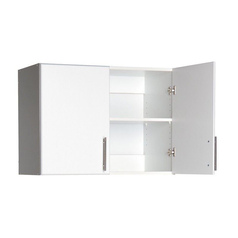Prepac White Cabinet: Elite Wall Cabinet, WEW-3224 Garage Cabinet with