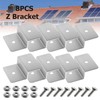 8Pcs Solar Panel Mount Mounting, Aluminums Z Brackets Set with