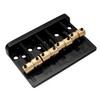 Musiclily Pro 19mm 4-String Bass Hardtail Bridge with Brass Saddles