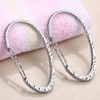 Silver Shower Curtain Rings, Rustproof Shower Curtain Hooks for Bathroom,