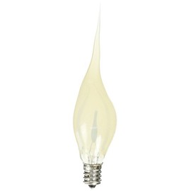 Bulbrite Incandescent CA5 Candelabra Screw Base (E12) Light Bulb, 1 Count (Pack of 1), Silicone