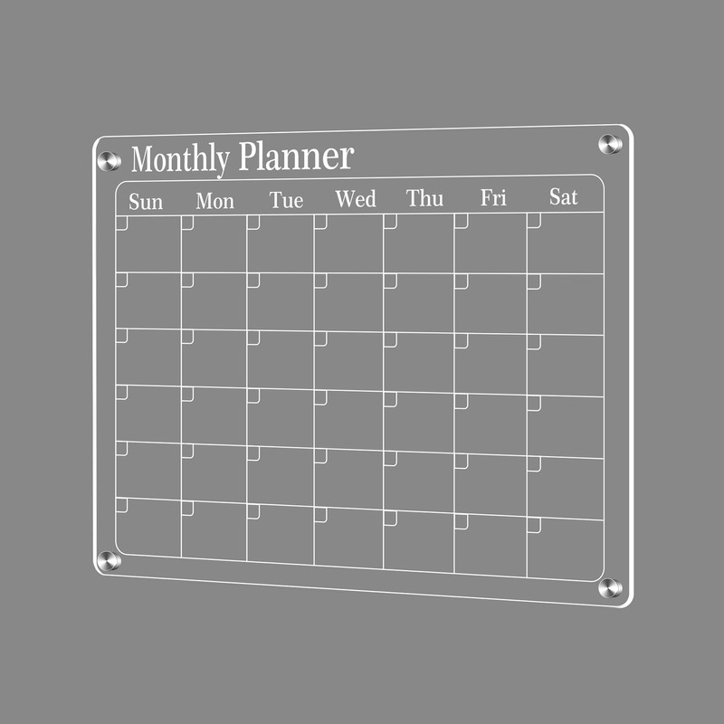 Clear Acrylic Magnetic Monthly / Weekly / Blank Planning Board
