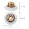 LIFKOME 4pcs Nylon Round Groove Shower Door Rollers for Smooth