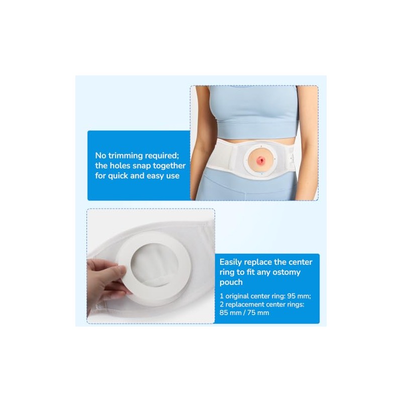 Ostomy Hernia Belt for Women & Men, Size S (26-31"),