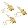 100Pcs Bunny Binder Clips Gold Cute Handle Durable Metal Multifunction
