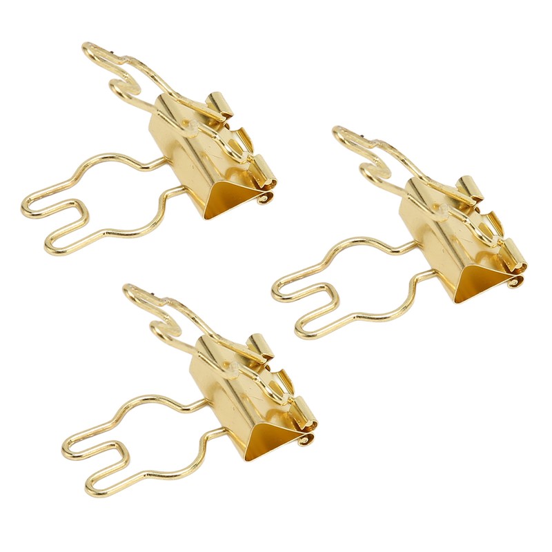 100Pcs Bunny Binder Clips Gold Cute Handle Durable Metal Multifunction