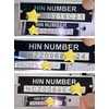 HIN Number Plate for Boat, Hull Identification Number Tags Replacement,