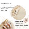 The Flour Tribe Banneton Bread Proofing Basket Set, Sourdough Bread