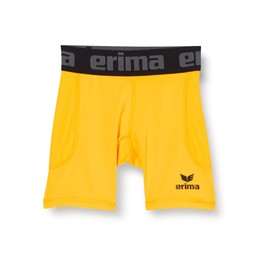 Erima Children’s Elemental Tight Short with Side Mesh Inserts, yellow, m