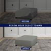 PureFit Super Stretch Form Fit Square Ottoman Cover Rectangle -
