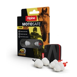 Alpine MotoSafe Duo - Premium Motorcycle Ear Plugs for Wind Noise Reduction - 17dB & 20dB - Soft Comfortable Motor Hearing Protection - 2 Pairs