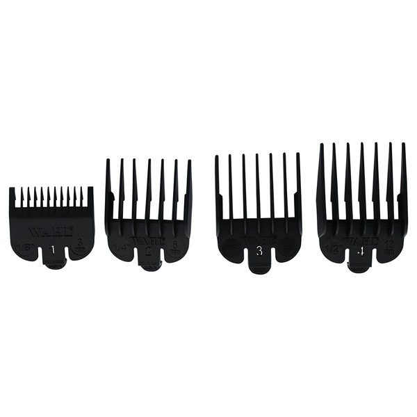 Wahl Professional - Clipper Guide Set #3160-100 - 4 Pack (Cutting Lengths from 1/8" to 1/2") - Great for Professional Stylists and Barbers