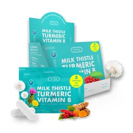 The Plug Liver Cleanse Detox & Repair Pills - Milk Thistle Liver Detox - Fatty Liver Support Supplement - 20 Herbal Liver Capsules, Turmeric & Vitamin B for Healthy Digestive & Immune System