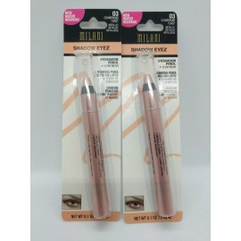 Milani Shadow Eyez Eyeshadow Pencil 12Hr Wear 03 CHAMPAGNE TOAST Sealed lot of 2