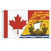 3×5 FT Canada New Brunswick Flag, Novel Large 100D Canadian