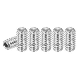 PATIKIL 30 Pcs Hex Socket Grub Screw, M2x3mm Flat Point Grub Bolt 304 Stainless Steel Head Socket Set Screws for Door Handles Light Fixture Repair