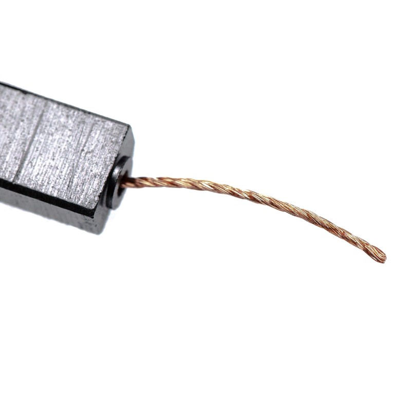 vhbw 2 x Carbon Brushes Motor Carbon Abrasive Carbon 4.8