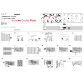 Sony Hardware Screws Bolts Washers for Sony Swivel TV Ultra Slim Wall Mount SU-WL855