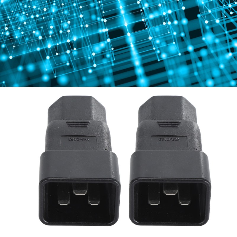 2pcs IEC320 C20 to IEC320 C21 Power Adapter Professional Plug