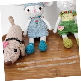 Beavorty 8pcs Doll False Eyelashes Strips Realistic Fake Lashes for Toys Decorative Doll Eyelashes Craft Easy Diy Accessory