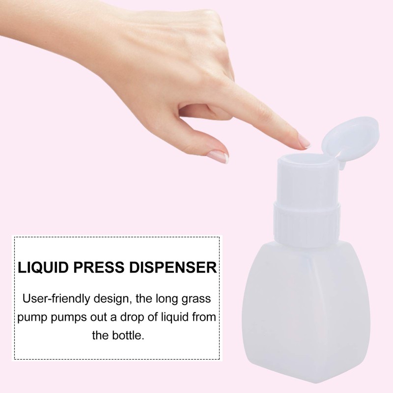 Lurrose 2 dispensadores de bomba de plástico para quitar esmalte
