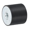 sourcing map 40 x 35mm M10 Thread Female Rubber Mounts,