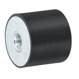 sourcing map 40 x 35mm M10 Thread Female Rubber Mounts, Vibration Isolators, Replaces Anti Vibration Pads Flat Silent Block Base Block